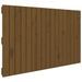 Tête de lit murale Marron miel 108x3x60 cm Bois massif de pin - Photo n°1