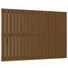 Tête de lit murale Marron miel 127,5x3x90 cm Bois massif de pin - Photo n°1