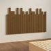 Tête de lit murale Marron miel 140x3x80 cm Bois massif de pin - Photo n°4