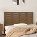 Tête de lit murale Marron miel 141x3x63 cm Bois massif de pin - Photo n°1