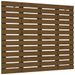 Tête de lit murale Marron miel 141x3x91,5 cm Bois massif de pin - Photo n°1