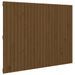 Tête de lit murale Marron miel 146,5x3x110cm Bois massif de pin - Photo n°1