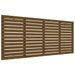 Tête de lit murale Marron miel 156x3x91,5 cm Bois massif de pin - Photo n°1