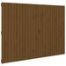 Tête de lit murale Marron miel 159,5x3x110cm Bois massif de pin - Photo n°1
