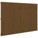 Tête de lit murale Marron miel 166x3x110 cm Bois massif de pin - Photo n°1