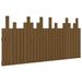 Tête de lit murale Marron miel 166x3x80 cm Bois massif de pin - Photo n°1