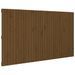 Tête de lit murale Marron miel 204x3x110 cm Bois massif de pin - Photo n°1