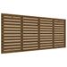 Tête de lit murale Marron miel 206x3x91,5 cm Bois massif de pin - Photo n°1