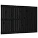 Tête de lit murale Noir 127,5x3x90 cm Bois massif de pin - Photo n°1