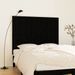 Tête de lit murale Noir 146,5x3x110 cm Bois massif de pin - Photo n°1