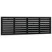 Tête de lit murale Noir 166x3x63 cm Bois massif de pin - Photo n°1