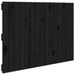 Tête de lit murale Noir 95,5x3x60 cm Bois massif de pin - Photo n°1