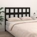 Tête de lit Noir 165,5x4x100 cm Bois massif de pin - Photo n°2