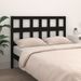 Tête de lit Noir 165,5x4x100 cm Bois massif de pin - Photo n°3