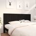 Tête de lit Noir 205,5x4x100 cm Bois massif de pin 2 - Photo n°2