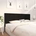 Tête de lit Noir 205,5x4x100 cm Bois massif de pin 2 - Photo n°4