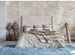 Tête de lit provençale pin massif et tissu crème Sonia 160 cm - Photo n°2