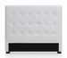 Tête de lit simili cuir capitonné blanc Luxa 160 cm - Photo n°1