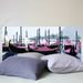 Tête de lit Tissu Gondoles à Venise Rose L 160 x H 70 cm - Photo n°3