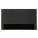 Tête de lit velours noir et métal doré Riella 180 cm - Photo n°1