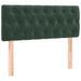 Tête de lit Vert foncé 100x7x78/88 cm Velours - Photo n°1