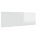 Tête lit murale Blanc brillant 240x1,5x80 cm Bois d'ingénierie - Photo n°2
