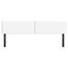 Têtes de lit 2 pcs blanc 90x5x78/88 cm similicuir - Photo n°3