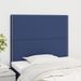 Têtes de lit 2 pcs Bleu 100x5x78/88 cm Tissu - Photo n°1