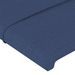 Têtes de lit 2 pcs Bleu 100x5x78/88 cm Tissu - Photo n°4