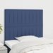 Têtes de lit 2 pcs Bleu 100x5x78/88 cm Tissu - Photo n°1