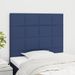 Têtes de lit 2 pcs Bleu 80x5x78/88 cm Tissu - Photo n°1