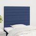 Têtes de lit 2 pcs Bleu 80x5x78/88 cm Tissu - Photo n°1