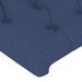 Têtes de lit 2 pcs Bleu 80x7x78/88 cm Tissu - Photo n°4