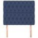 Têtes de lit 2 pcs Bleu 90x7x78/88 cm Tissu - Photo n°3