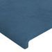 Têtes de lit 2 pcs Bleu foncé 100x5x78/88 cm Velours - Photo n°4