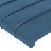 Têtes de lit 2 pcs Bleu foncé 100x5x78/88 cm Velours - Photo n°4