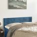 Têtes de lit 2 pcs Bleu foncé 72x5x78/88 cm Velours - Photo n°1