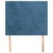 Têtes de lit 2 pcs Bleu foncé 80x5x78/88 cm Velours - Photo n°3