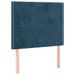 Têtes de lit 2 pcs Bleu foncé 80x5x78/88 cm Velours - Photo n°2