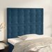 Têtes de lit 2 pcs Bleu foncé 80x5x78/88 cm Velours - Photo n°1