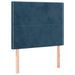 Têtes de lit 2 pcs Bleu foncé 90x5x78/88 cm Velours - Photo n°2