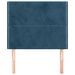 Têtes de lit 2 pcs Bleu foncé 90x5x78/88 cm Velours - Photo n°3