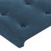 Têtes de lit 2 pcs Bleu foncé 90x5x78/88 cm Velours - Photo n°4