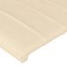 Têtes de lit 2 pcs Crème 100x5x78/88 cm Tissu - Photo n°4