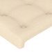 Têtes de lit 2 pcs Crème 100x5x78/88 cm Tissu - Photo n°4