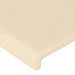 Têtes de lit 2 pcs Crème 100x5x78/88 cm Tissu - Photo n°4