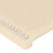 Têtes de lit 2 pcs Crème 80x5x78/88 cm Tissu - Photo n°4