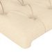 Têtes de lit 2 pcs Crème 80x7x78/88 cm Tissu - Photo n°4