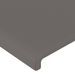 Têtes de lit 2 pcs Gris 80x5x78/88 cm Similicuir - Photo n°4