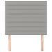 Têtes de lit 2 pcs Gris clair 100x5x78/88 cm Tissu - Photo n°3